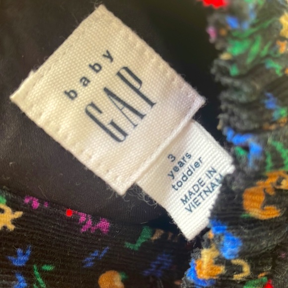 Baby GAP | vintage-y floral-print corduroy dress 3T - Picture 5 of 5